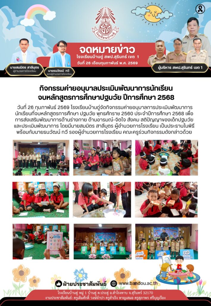 กิจกรรมค่ายอนุบาล 2568