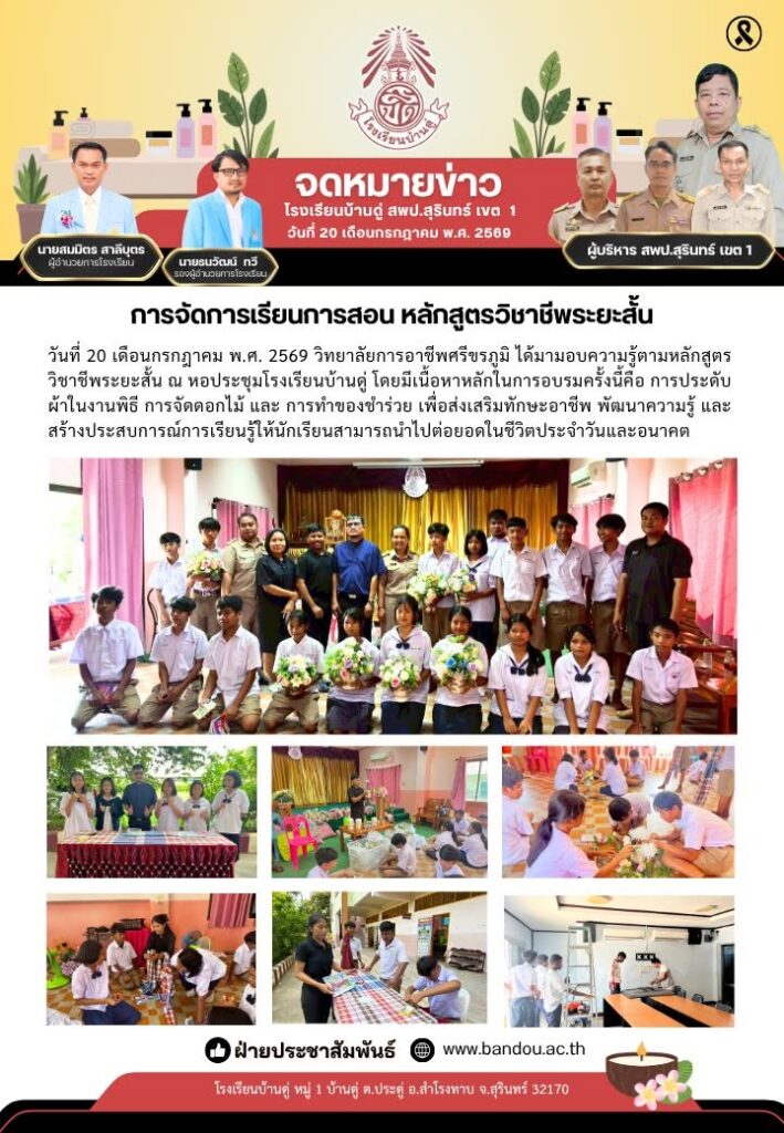 หลักสูตรวิชาชีพระยะสั้น